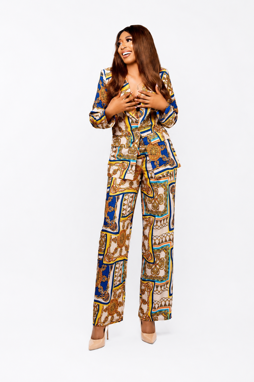 Royal Mosaic Power Suit