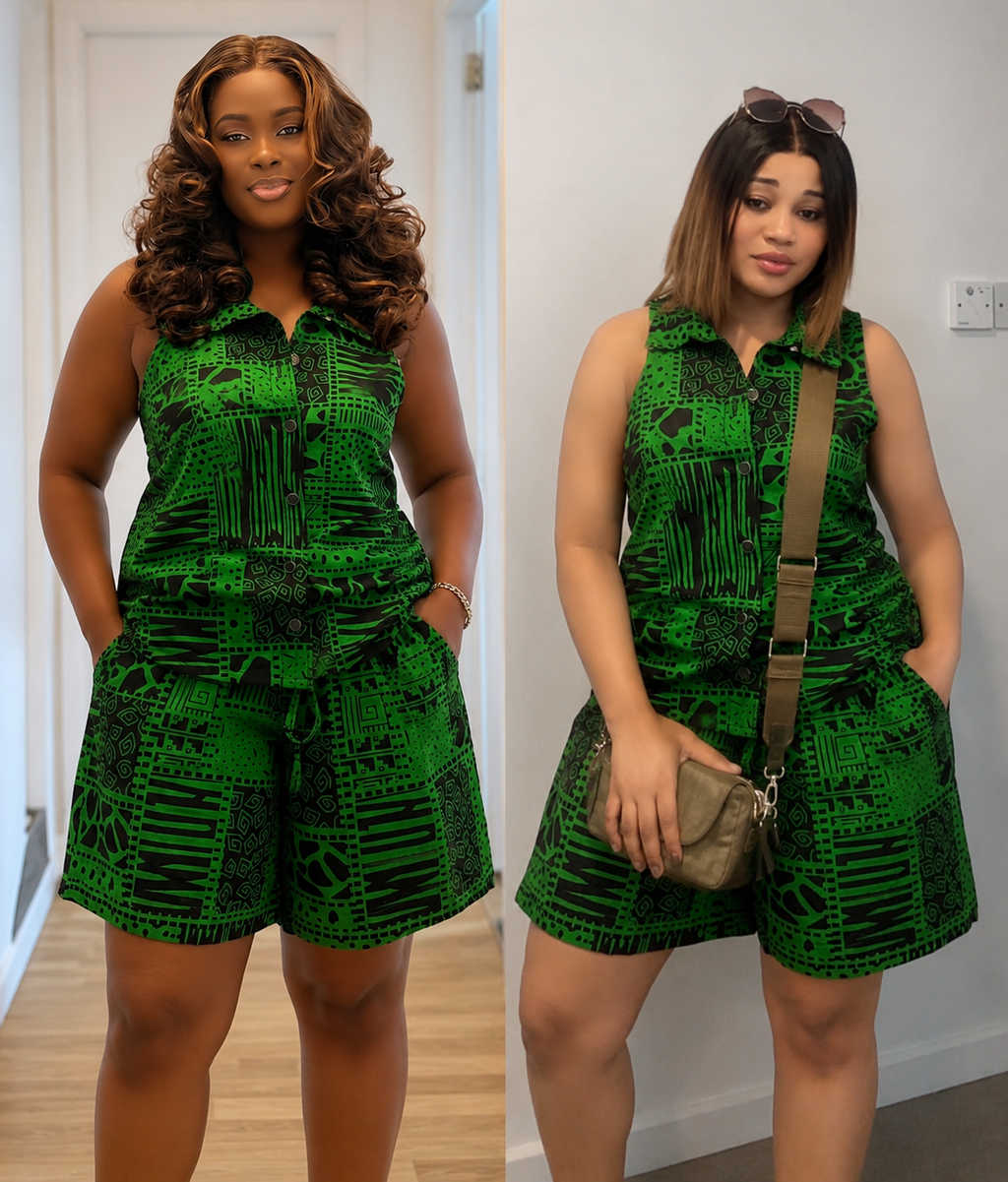 Emerald Allure Romper