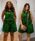 Emerald Allure Romper