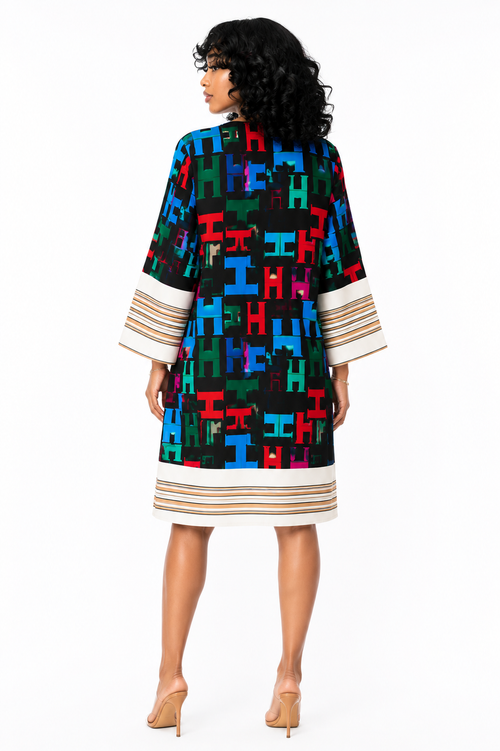 Heritage Print Kaftan Dress