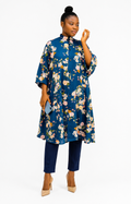 Midnight Bloom Floral Tunic Set